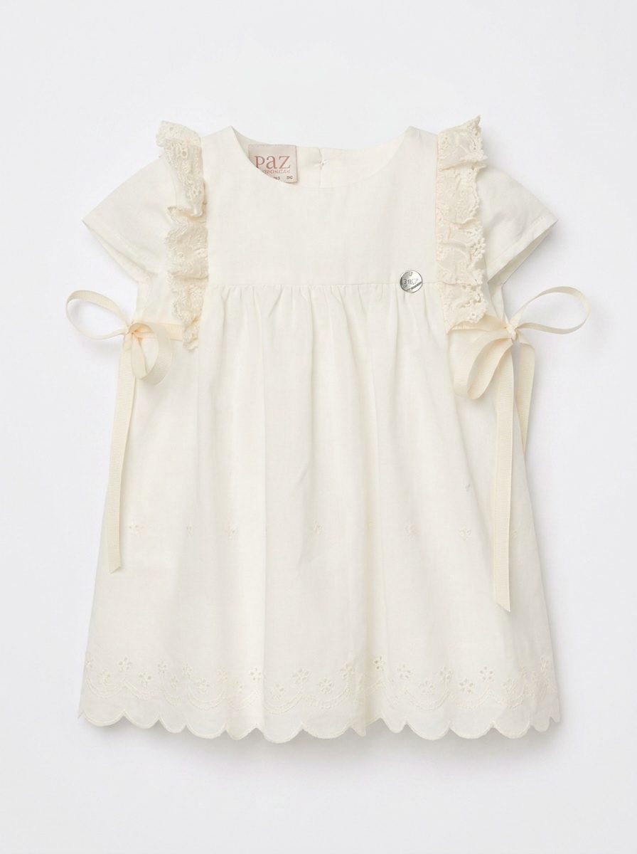 Scalloped Pinafore Dress