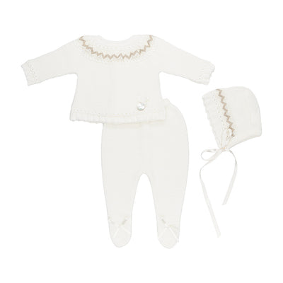 Avery Unisex Three Piece Knitted Set