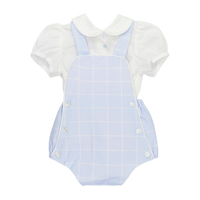 Vincent Baby Boy Two Piece Overalls Set